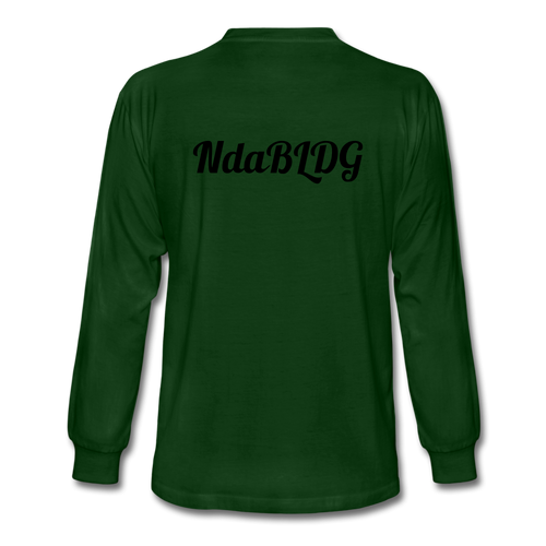NdaBLDG Men's Long Sleeve T-Shirt - forest green