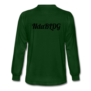 NdaBLDG Men's Long Sleeve T-Shirt - forest green