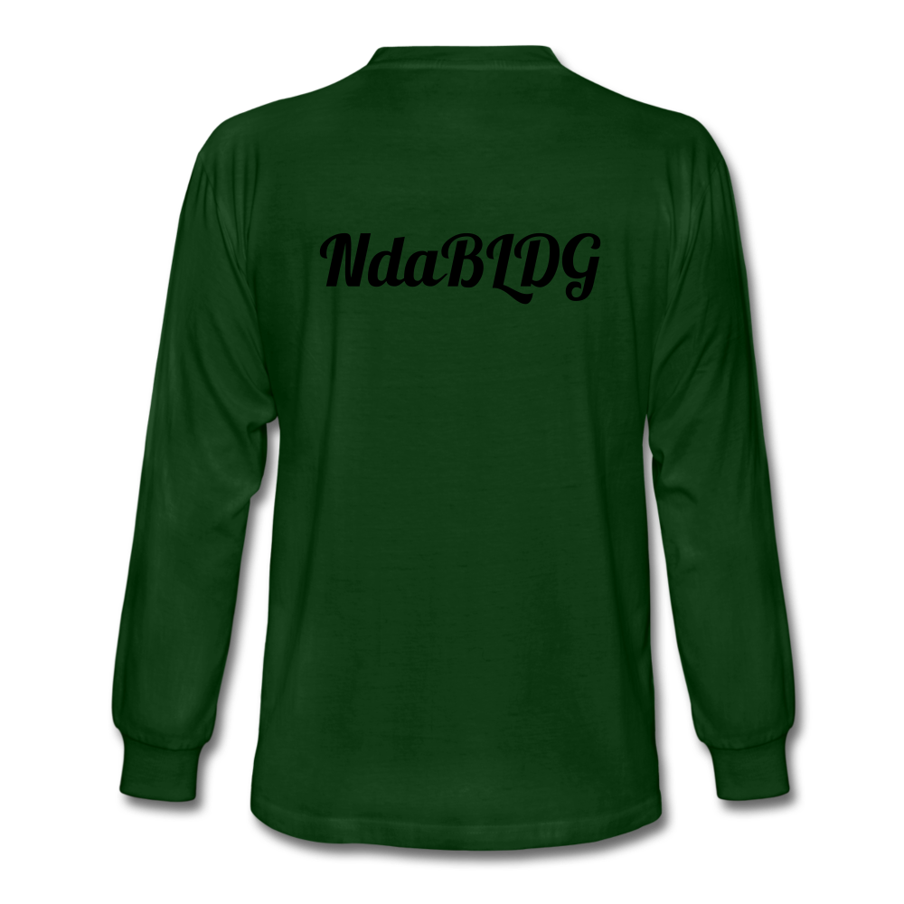 NdaBLDG Men's Long Sleeve T-Shirt - forest green