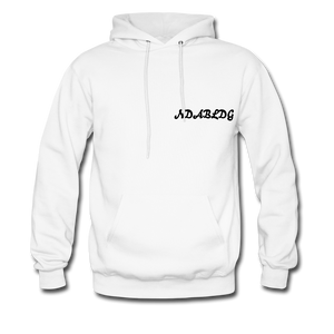 'LADIES LOVE ME " Men's NDABLDG HOODIE - white