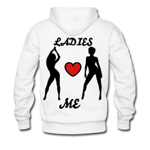 Load image into Gallery viewer, &#39;LADIES LOVE ME &quot; Men&#39;s NDABLDG HOODIE - white
