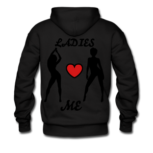 'LADIES LOVE ME " Men's NDABLDG HOODIE - black