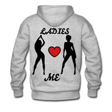 Load image into Gallery viewer, &#39;LADIES LOVE ME &quot; Men&#39;s NDABLDG HOODIE - heather gray
