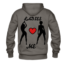 Load image into Gallery viewer, &#39;LADIES LOVE ME &quot; Men&#39;s NDABLDG HOODIE - asphalt gray
