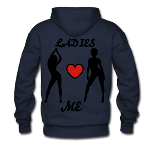 'LADIES LOVE ME " Men's NDABLDG HOODIE - navy