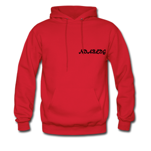 'LADIES LOVE ME " Men's NDABLDG HOODIE - red