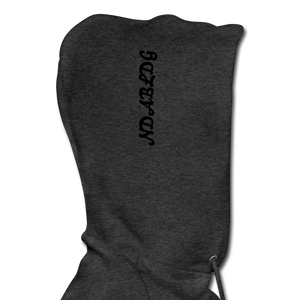 'LADIES LOVE ME " Men's NDABLDG HOODIE - charcoal gray