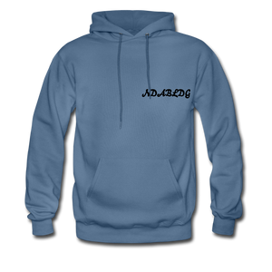 'LADIES LOVE ME " Men's NDABLDG HOODIE - denim blue