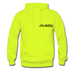 'LADIES LOVE ME " Men's NDABLDG HOODIE - safety green