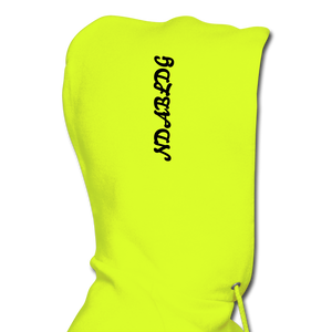 'LADIES LOVE ME " Men's NDABLDG HOODIE - safety green