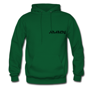 'LADIES LOVE ME " Men's NDABLDG HOODIE - forest green