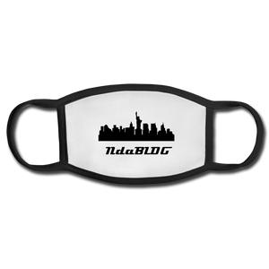 NdaBLDG Face Mask - white/black