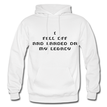 Load image into Gallery viewer, Landed on my legacy Men&#39;s Hoodie - white
