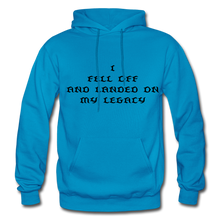 Load image into Gallery viewer, Landed on my legacy Men&#39;s Hoodie - turquoise
