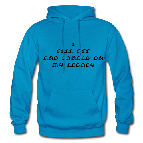 Landed on my legacy Men's Hoodie - turquoise