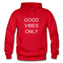 Load image into Gallery viewer, &quot;GOOD VIBES ONLY &quot; NDABDLG HOODIE - red
