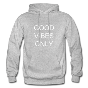 "GOOD VIBES ONLY " NDABDLG HOODIE - heather gray