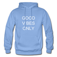 Load image into Gallery viewer, &quot;GOOD VIBES ONLY &quot; NDABDLG HOODIE - carolina blue
