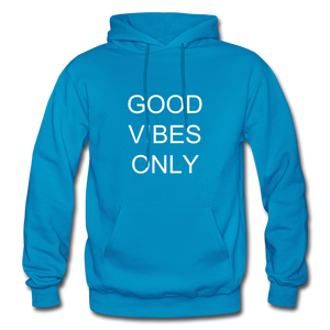"GOOD VIBES ONLY " NDABDLG HOODIE - turquoise