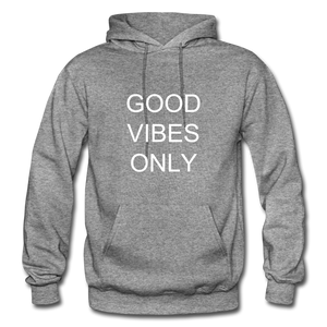 "GOOD VIBES ONLY " NDABDLG HOODIE - graphite heather