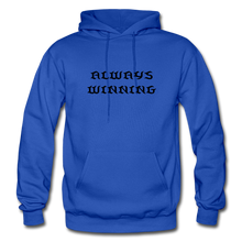 Load image into Gallery viewer, Men&#39;s Hoodie &quot;ALWAYS WINNING&quot; - royal blue
