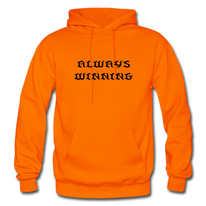 Men's Hoodie "ALWAYS WINNING" - orange