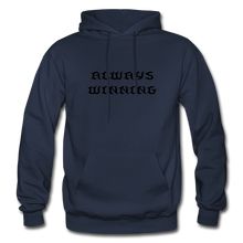 Load image into Gallery viewer, Men&#39;s Hoodie &quot;ALWAYS WINNING&quot; - navy
