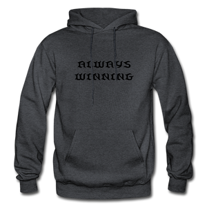 Men's Hoodie "ALWAYS WINNING" - charcoal grey