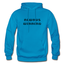 Load image into Gallery viewer, Men&#39;s Hoodie &quot;ALWAYS WINNING&quot; - turquoise
