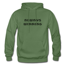 Load image into Gallery viewer, Men&#39;s Hoodie &quot;ALWAYS WINNING&quot; - military green
