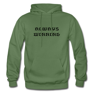 Men's Hoodie "ALWAYS WINNING" - military green