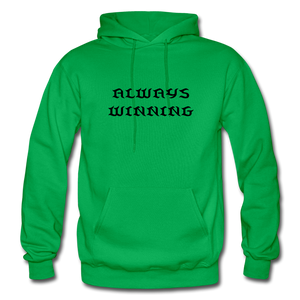 Men's Hoodie "ALWAYS WINNING" - kelly green