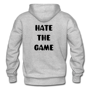 DONT HATE ME 'HAYE THE GAME NDABLDG HOODIES - heather gray