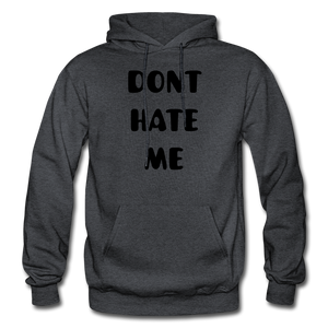 DONT HATE ME 'HAYE THE GAME NDABLDG HOODIES - charcoal grey