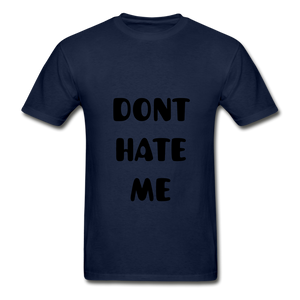 "DONT HATE ME""HATE THE GAME" T-SHIRT - navy