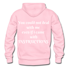 Load image into Gallery viewer, even if i came with instructions &quot;ndabldg  Hoodie - light pink
