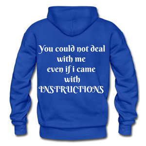 even if i came with instructions "ndabldg  Hoodie - royal blue