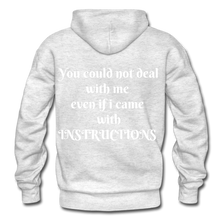 Load image into Gallery viewer, even if i came with instructions &quot;ndabldg  Hoodie - light heather gray
