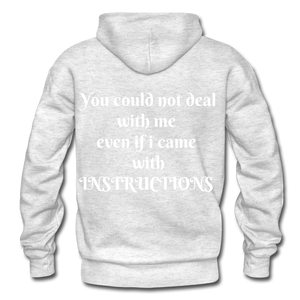 even if i came with instructions "ndabldg  Hoodie - light heather gray