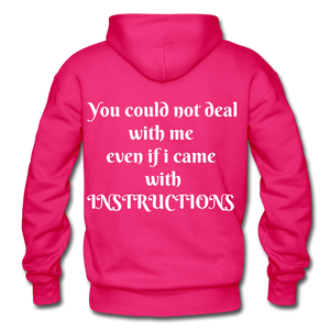 even if i came with instructions "ndabldg  Hoodie - fuchsia