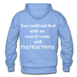 even if i came with instructions "ndabldg  Hoodie - carolina blue