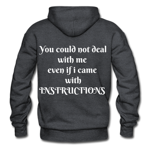 even if i came with instructions "ndabldg  Hoodie - charcoal grey