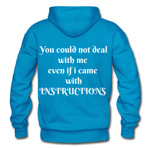 even if i came with instructions "ndabldg  Hoodie - turquoise