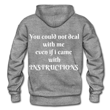 Load image into Gallery viewer, even if i came with instructions &quot;ndabldg  Hoodie - graphite heather
