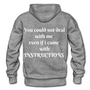 even if i came with instructions "ndabldg  Hoodie - graphite heather