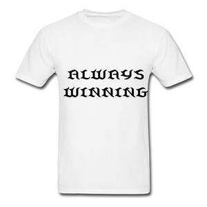 "ALWAYS WINNING" NdaBLDG T-SHIRT - white