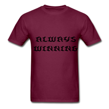 Load image into Gallery viewer, &quot;ALWAYS WINNING&quot; NdaBLDG T-SHIRT - burgundy
