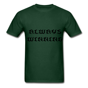 "ALWAYS WINNING" NdaBLDG T-SHIRT - forest green