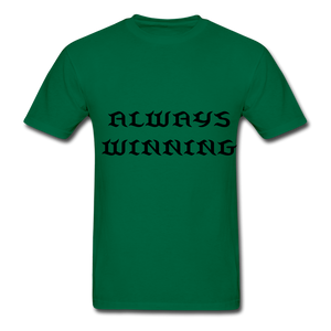 "ALWAYS WINNING" NdaBLDG T-SHIRT - bottlegreen