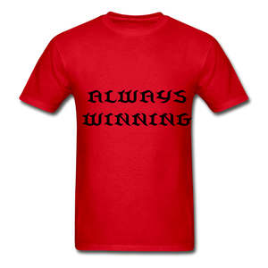 "ALWAYS WINNING" NdaBLDG T-SHIRT - red